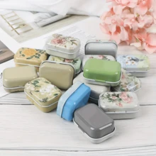1/2pcs Vintage Mini Metal Storage Box, Cute Small Storage Box, Mini Jewelry Storage Box, Gift Packaging Box, Pill Box, Random Pattern - Multicolor - View 8