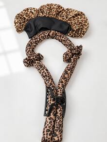 1/5pcs Leopard Print Heatless Curling Rod Set, Create Overnight Curls Without Heat, Includes Christmas Curling Rods, Curling Rods, Curling Tools, Heatless Curling Rods - Multicolor - View 5