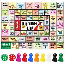 1PC Party Game Board Mat With Game Chess Pieces, Fun Interactive Party Prop Set, Fit For Game Night, Birthday Celebration, Family Get‑Together And Indoor Social Gatherings, Party Supplies,Birthday, Party Supplies - Party Game Supplies - View 10
