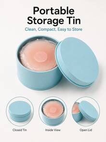 10/6/2Pcs Reusable Invisible Silicone Nipple Cover Self Adhesive Breast Chest Bra Pasties Pad Mat Stickers Accessories Lift For Woman - Multicolor - View 2