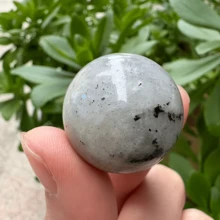 1pc Unique Moonstone Sphere - Polished Stone Ball - Home Decor, Holiday Gift - Perfect Gift For Crystal Collectors - Multicolor - View 4