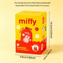 Official Authorized Miffy 2-In-1 Blind Box, Cute Mini Backpack & Foldable Tote Bag Set, Adorable Rabbit Design, Portable Shopping & Daily Storage Bag, Random 1pc, Collectible Gift - Multicolor - View 11