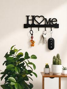 1pc Fashionable Metal Key Hook - Wall-Mounted Key Storage Rack Wall Decor Bathroom Storage Minimalist Modern Party Home Decor - Suitable For Living Room, Bedroom, Hallway, Office And Other General Areas - Multicolor - View 9