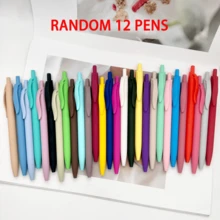 12 Pack Retractable Ballpoint Pens, Assorted Random Color Click Pens With Smooth Writing, Lightweight Everyday Writing Pens For Students, School, Office, Home, Note Taking, Journaling & Daily Use - Multicolor - View 11