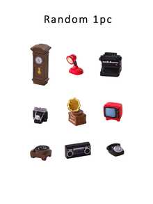 9pcs/Set/5/1pc Mini Vintage TV, Gramophone, Camera - Classic Retro Model Accessories; Vintage Resin Craft Decor; Mini Gramophone And Camera Shaped Home Decor, Photography Props And Home Furniture Accessories - A - View 8