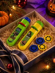 Dinosaur Projection Flashlight Story Machine, Children's Educational Bedtime Toy With Cartoon Pictures, Requires 2 AA Batteries, Kids Toy - Flashlight - View 8