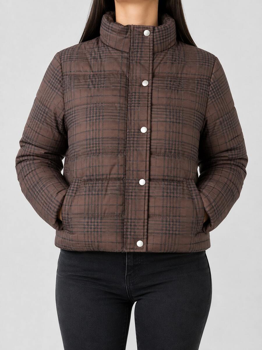 Women Jackets - Coffee Brown - View 1