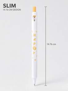 1pc/4pcs Button Pen Chai Dou Dou Clickable Gel Pen, Cartoon Dog Highly Attractive INS Style, Suitable For Students' Daily Writing, Journaling, Etc., Also Can Be Given As Christmas/Halloween Small Gifts From Parents To Children. - Multicolor - View 3