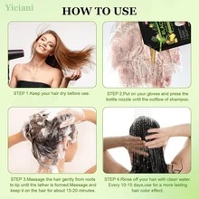 Shampoo Tinte 3 en 1 Colorante para Cabello, Fórmula Suave con Extractos Herbales, Tiñe en 15 Minutos Cubre Canas, Tonos Negro, Castaño y Rojo Burgundy, Hidrata y Da Brillo Natural, Ideal para Uso Doméstico en Baño, Para Mujeres y Hombres que Desean Cambiar de Look sin Ir al Salón, Champú Colorante Multiusos, - Champú colorante - Ver 6