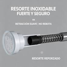 [Tubo telescópico de acero inoxidable multifuncional]Barra Telescópica Multifuncional Sin Taladro |   3 Tamaños Ajustables |   Acero Inoxidable, Fácil Instalación BAQS - 110-200 cm/43.3-78.7 pulgadas - Ver 4