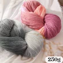 LIRISNLY 100% Wool Yarn 250g Gradient Color Hand‑Knitting Yarn Soft Warm Segment Dye Yarn For Sweater Scarf DIY Crochet Crafts - Multicolor - View 5
