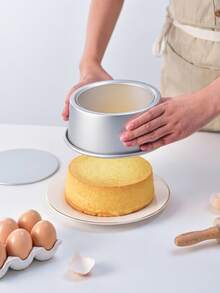 Round Cake Mold - Non-Stick Aluminum Baking Tool - Detachable Bottom - Easy To Clean - Cheesecake Mold - Cake Mold Suitable For Mousse Cake, Chiffon Cake, Birthday, Wedding, Christmas - Multiple Styles and Colors - View 7