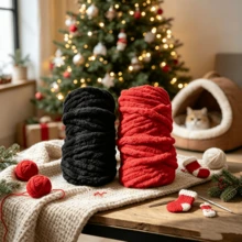 CLSUPER 35oz/1000g Chunky Chenille Yarn, Extra Large Thick Handmade Knitting Yarn, Soft Washable DIY Crochet Yarn, Suitable For Blankets, Pillows, Scarves, Ideal For Beginners' Craft Projects - Multicolor - View 12