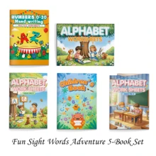 Buku Aktivitas Belajar Alfabet & Angka 0-20, Pengenalan Huruf ABC A-Z, Menjiplak Huruf Besar & Kecil, Latihan Menulis Tangan, Lembar Kerja Berhitung & Aktivitas, Keterampilan Motorik Halus, Perlengkapan Kelas Prasekolah, Taman Kanak-kanak, dan Homeschooling - Aktivitas Pembelajaran Alfabet & Angka - View 15