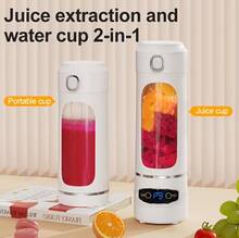 SINRAY Juicer Portabel Ringan 600ml, Kapasitas 22000 RPM, Dapat Diisi Ulang USB, Dilengkapi Baterai Isi Ulang 1200mAh. - 0,5L-1L - View 2