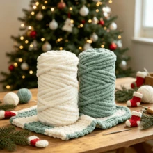CLSUPER 35oz/1000g Chunky Chenille Yarn, Extra Large Thick Handmade Knitting Yarn, Soft Washable DIY Crochet Yarn, Suitable For Blankets, Pillows, Scarves, Ideal For Beginners' Craft Projects - Multicolor - View 11