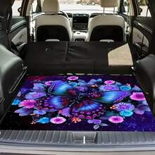 1PC Trunk Mat Cosmic Butterfly Floral Felt Trunk Mat, 29.5x39.4 Inches, Universal Car Fit, Easy Clean, Scratch/Dust Resistant, Great For Car Decoration & Gifting - A - View 7