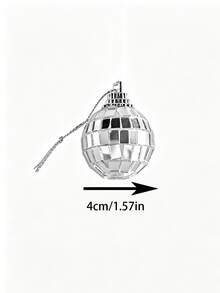 1pc 4*4cm Disco Ball Set. 1.Create Shiny Light Reflections 2.Hang Easily 3.Lift Party Vibe. For Weddings, Parties & Holiday Decor. Sparkling Design, Versatile Ornament, Ideal Festive Gift. - Multiple Styles - View 9