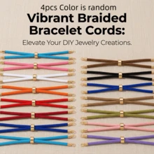 Adjustable Braided Rope Bracelet Slider Connector, DIY Jewelry Making Friendship Bracelet, - Line - View 13