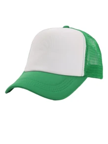 1pc Unisex Colorblock Mesh Breathable Baseball Cap, Foam Trucker Hat, Suitable For Baseball, Badminton, Running, Hiking, Fishing, Daily Wear - Multicolor - View 11