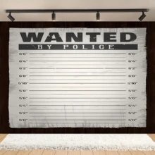 Police Lineup Background Height Chart Suspect Photography Backdrop Police Theme Suspect Mystery Party Decoration Background Portrait Photography Backdrop Vinyl - A - View 5