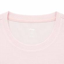 LI-NING Women's Mesh Breathable Quick-Dry T-Shirt, Running Series Reflective Lightweight Tee ATSW142 - Light Pink - View 6