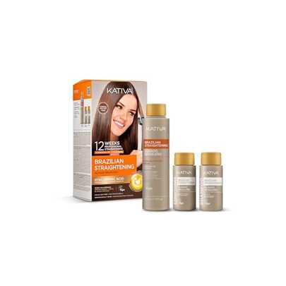 Kativa - Brazilian Straightening Natural Hair Treatment Kit
