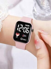 3pcs/Set Football Element Electronic Watch + Bracelet + Wristband Student Sports Wristwatch, Graduation Birthday Gift Set. - Multicolor - View 6