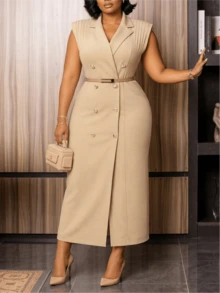 Damen elegantes, lässiges Urlaubskleid für elegante Partys, Dates, Büro und Pendeln, mit kurzen Puffärmeln, Blumendekoration, gerafftem Saum und Schlitz, Frühling/Sommer - Aprikosenfarben - Übersicht 7