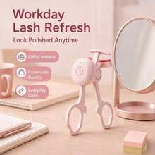 Electric Heated Eyelash Curler, 3 Adjustable Temperature Settings Suitable For All Eyelash Types, 30s Rapid Preheating, 24h Long-Lasting Natural Curl, USB Rechargeable Portable Makeup Tool, Instant Eye Makeup Enhancement - Multicolor - View 3