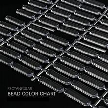 24/48/120pcs Long Oval Nail Plate, Long Oval Pea Color Card, Solid Bead Artwork Style Nail Color Board Practice, Nail Practice Tools, Nail Color Card - Clear - View 3