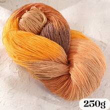 LIRISNLY 100% Wool Yarn 250g Gradient Color Hand‑Knitting Yarn Soft Warm Segment Dye Yarn For Sweater Scarf DIY Crochet Crafts - Multicolor - View 9