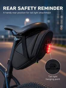 Premium Bicycle Tail Bag With Anti-Sway Stabilizing Strap, Waterproof Bicycle Saddle, Professional Rider Compact Saddle Storage, Suitable For Daily City Commuting And Long-Distance Touring, Sports Cycling Wedge Bag, Bicycle Bag And Pannier. - Multicolor - View 5