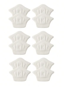 6 Pairs/Set, Heel Pads For Anti-Chafing And Size Adjustment, Trimmable Heel Cushions Suitable For Casual Shoes And Sports Shoes - 6 Pairs Of Beige - View 3
