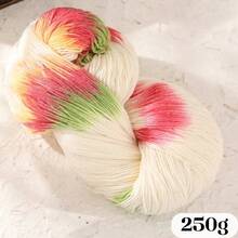 LIRISNLY 100% Wool Yarn 250g Gradient Color Hand‑Knitting Yarn Soft Warm Segment Dye Yarn For Sweater Scarf DIY Crochet Crafts - Multicolor - View 21