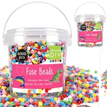 DHboying Iron-On Fuse Beads, Mixed Color Series, 6000 Beads Per Barrel, For Jewelry Making, DIY Decor & Creative Crafts - Perler Beads - View 4