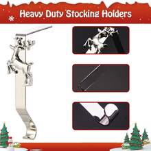 3/6pcs Random Style Christmas Stocking Hooks Metal Fireplace Decor, Christmas Stocking Hooks Christmas Stocking Hooks Christmas Stocking Hooks Christmas Stocking Hooks Fireplace Stocking Rack Decor (Silver Gold) - Random Styles - View 6