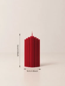 Assorted Styles Scented Christmas Candle Centerpiece Set, Made Of Soy Wax And Paraffin, Red Slender Gear Candles, Exquisite Design, Suitable For Home Decor, Christmas Gift, Women's Gift, Winter Gift, Best Friend Gift - Claret - View 11