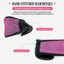 Bling Rhinestone Car Gear Shift Knob Cover, Crystal Diamond Auto Shift Lever Decor,Upgraded To A New Color, Leopard Print Diamond Gear Lever - A - View 11