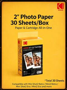 Kodak 拍立得相紙 2吋/3吋 相片印表機相片 色帶一體化 相紙創意DIY 剪貼簿裝飾 閨蜜生日禮物 - 查看 1