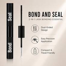 SRCKFIZ Lash Bond And Seal, 2 In 1 Cluster Lash Glue For DIY Lash Extensions, Dual End Bond & Seal Mascara Wand, 5ml + 5ml - View 3