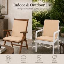 1pc-4pcs Modern Anthracite Chair Pad – Decorative & Comfortable Seat Cushion With Tufted Design In Der Turkei - Apricot - View 5