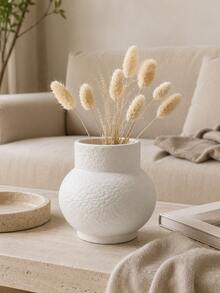 1pc Modern Textured Vase, Sculptural Bubble Shaped Flower Vase For Pampas Grass And Bouquets, Neutral Boho Tabletop Decor For Living Room Shelf Bedroom - Multiple 3 - View 12
