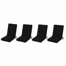 1pc-4pcs Modern Anthracite Chair Pad – Decorative & Comfortable Seat Cushion With Tufted Design In Der Turkei - Black - View 8