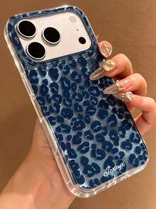 奢華秋季棕色豹紋亮片冰感手機殼，適用於 iPhone 18 Pro Max 18 Pro 17 Pro Max 17 Pro 17 16 Pro Max 16 Pro 16 15 Pro Max 15 Pro 15 14 Pro Max 14 Pro 14 13 Pro Max 13 Pro 13 12 Pro Max 12 Pro 12 11，時尚防震防摔手機殼 - 藍豹紋 - 查看 4