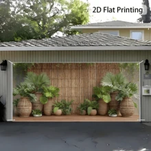1pc Tropical Bamboo Decorative Banner, Suitable For Front Yard, Patio And Wall Decoration, With Fixing Rope, Easy To Install Outdoor Decor, Year-Round Bamboo Decoration, Suitable For Festivals - 14 - View 2