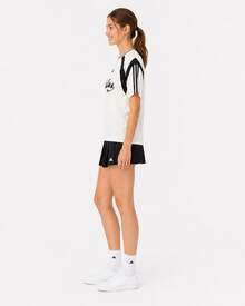 Adidas 3-Stripes Tiro Women's Crewneck Slim Fit Striped Football Jersey - White - View 8