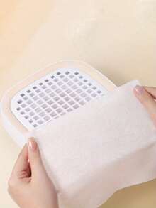 300/200/100pcs Disposable Nail Dust Collector Filter Cotton, Trimmable Non-Woven Dust Filter Pad, Lint-Free Nail Wipe, Nail Art Tools - Multicolor - View 3