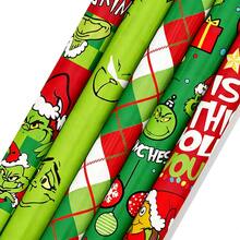 The Grinch 24pcs Green Monster Cartoon Christmas Scrapbook Material Paper Stickers Cards Background Paper - Multicolor - View 4
