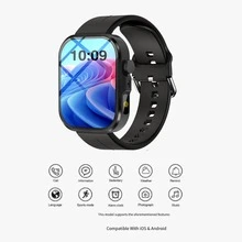 1pc 2.01 Inch Unisex Smart Watch, Wireless Calling Fitness Watch, Supports Multiple Sports Modes, Music Control, Weather Forecast, Alarm, Step Tracking, With Silicone Strap, Suitable For Work, Sports, Travel Daily Smart Watch - Multicolor - View 10